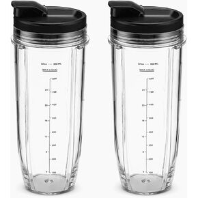2 عبوة من أغطية فوهة الكوب بوزن 32oz لخلاطات سلسلة Nutri Ninja Auto IQ BL450 BL454 BL456 BL480 BL481 BL482 BL490 BL640 BL642 BL680 BL687 G_APOK in Kuwait
