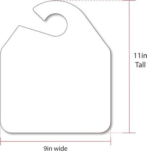 EZ Line Car Mirror Hang Tags Huge Fluorescent Sale Price Tags (Red) in Saudi Arabia