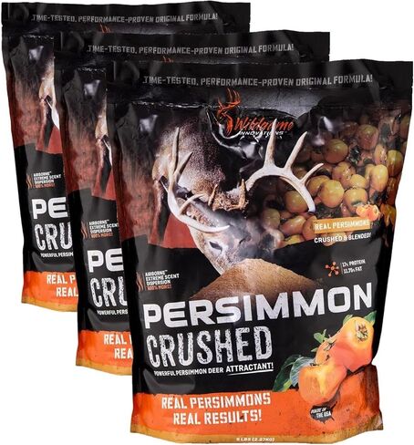 Wildgame Innovations Persimmon Crush Attractant 5-lb. Bag, Orange, 9X16X5 5lbs (00422) in Kuwait