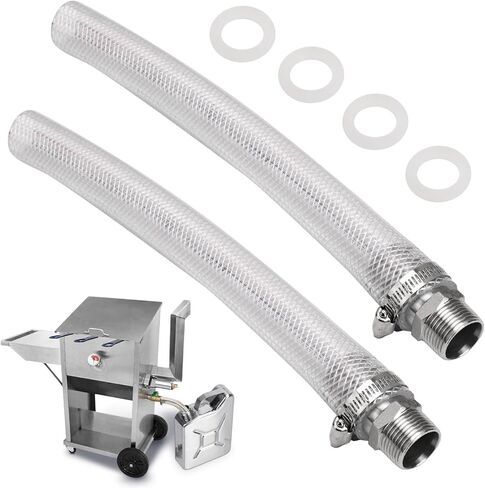 2 Pack Fryer Drain Extension Hose for Bayou Classic 700-602, 700-701, 700-704, 700-709, 700-725 Deep Fryer Oil Drain Pipe (Can Be Used for Commercial Fryer Drain Hose) in Kuwait