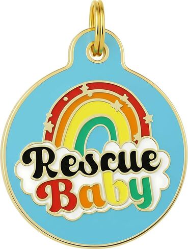 Bad Tags Personalized Dog and Cat ID Tags in 25+ Designs and 2 Sizes - 5 Lines of Custom Engraved Text - Funny Cute Personalized Pet Tags (A Little Bit Dramatic, Large (1.25 inch)) in Kuwait