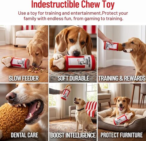 ZOMISIA Interactive Dog Puzzle Toys, Dog Enrichment Air-Powered Plush Toy with Squeeze Animated Moving Tail Marine Fish Shaped, Chew Treat Dispensing Toys, for Medium and Large Dogs Indoor in Kuwait