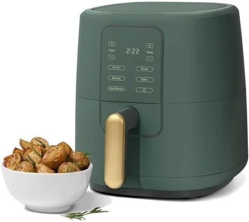 Wonderful 3-Quart Digital Air Fryer with TurboCrisp Technology, Compact Countertop Design with 4 Presets for Baking Roasting and Reheating (Thyme Green) in Saudi Arabia