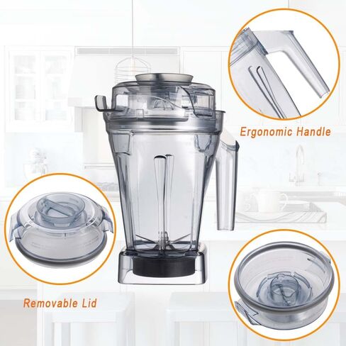 for Blenders 48oz Ascent Container, replace A2300 A2500 A3300 A3500 X2 X3 X4 X5 V1200 V1500, compatible with Ascent/Ascent X/Venturist Series Pitcher Jar Cup in Kuwait