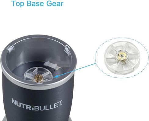 Top Base Gear & Rubber Blade Gear Replacement for NutriBullet 600W 900W Blender Juicers NB-101B NB-101S NB-201(2 Set) in Kuwait