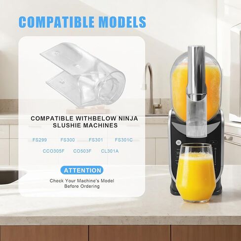 غطاء صنبور بديل لآلة Ninja Slushie - متوافق مع Ninja FS301، FS299، FS300 | حماية صنبور قابلة للفصل وقطع غيار Ninja Slushie، ملحقات آلة Ninja Slushie in Kuwait