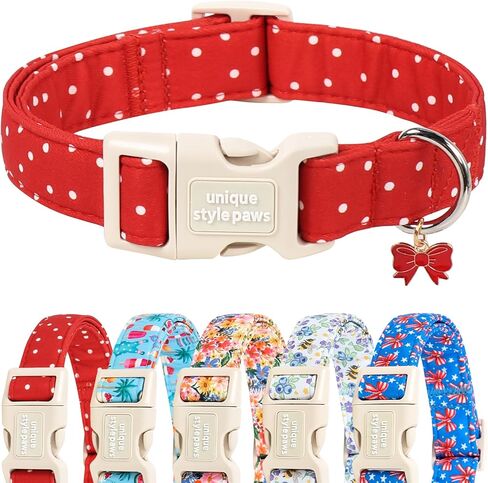 Unique style paws Dog Collar Plastic Buckle with Pendant Puppy Collar for Spring Summer Swimsuit Beach Party for Small Medium Large Boys Girls Dogs in Kuwait