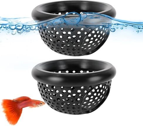 2 Pcs Betta Hammock, Floating Betta Hammock Shrimp Shelter Bettas Fish Toys Aquarium Decor 3D Printed Aquarium Decor for Bettas Fishes, Shrimp and Small Fish in Kuwait