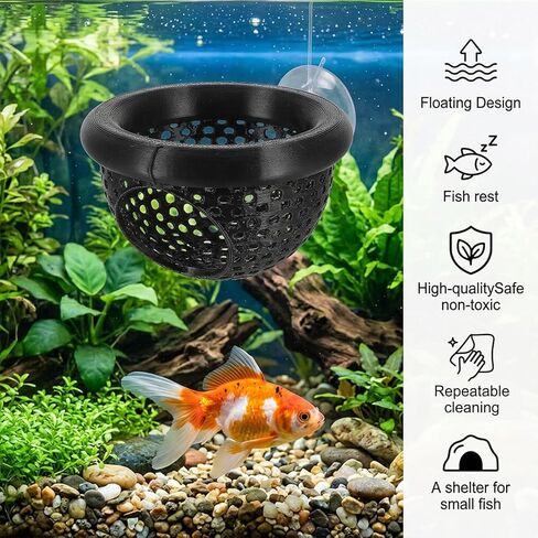 2 Pcs Betta Hammock, Floating Betta Hammock Shrimp Shelter Bettas Fish Toys Aquarium Decor 3D Printed Aquarium Decor for Bettas Fishes, Shrimp and Small Fish in Kuwait