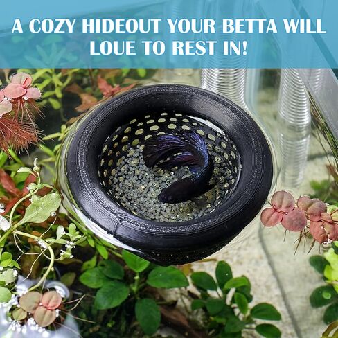 2 Pcs Betta Hammock, Floating Betta Hammock Shrimp Shelter Bettas Fish Toys Aquarium Decor 3D Printed Aquarium Decor for Bettas Fishes, Shrimp and Small Fish in Kuwait