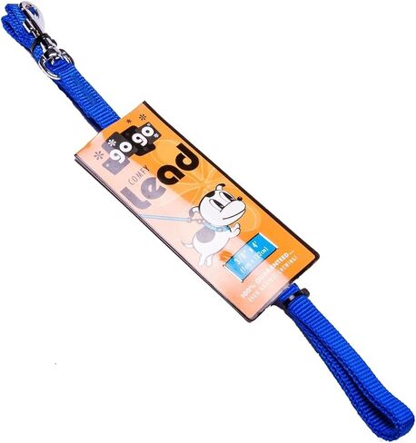 مقود الكلاب من النايلون المريح بعرض 3/8 بوصة من GOGO Pet Products، بطول 4 أقدام، أزرق in Kuwait