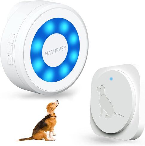 Dog Bells to Go Outside, Wireless Dog Doorbell Operating at 1000 Feet with Chew Resistant IP65 Waterproof Touch Button, CD Quality Sound & 4 Notification Modes in Saudi Arabia