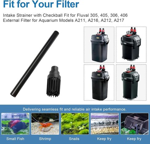 A20011 Intake Stem with Intake Strainer Fit for Fluval 305/405/306/406/307/407 Models Aquarium Tank, Keeps Water Crystal Clear Intake Valve Stem for Fluval Replacement Parts in Kuwait
