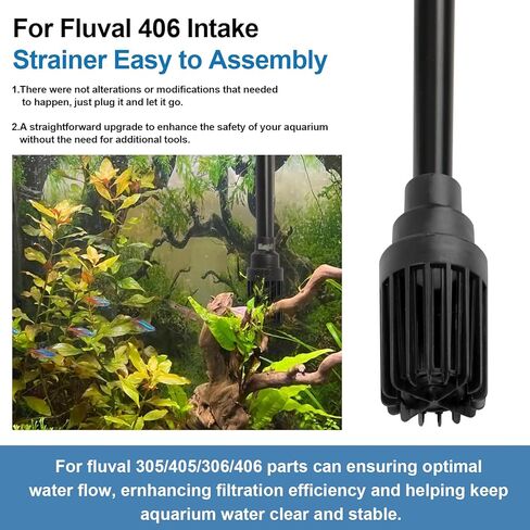 A20011 Intake Stem with Intake Strainer Fit for Fluval 305/405/306/406/307/407 Models Aquarium Tank, Keeps Water Crystal Clear Intake Valve Stem for Fluval Replacement Parts in Kuwait