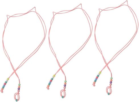 TEHAUX 3pcs Adjustable Reptile Walking Leash Harness Set, Lightweight Lizard Traction Rope for Bearded Dragon and Small Pets Outdoor Travel, Glow-in-the-Dark Pink Harness in Kuwait