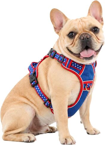 Small Dog Harness No Pull, Puppy Harness with 3 Quick Snap Buckles, Escape Proof Easy Walk Vest for Pug, Yorkie, Chihuahua, Lightweight Tactical Pet Doggy Gear with Handle (S Size) in Saudi Arabia