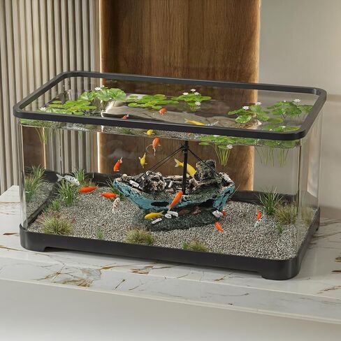 Fish Tank Decoration Aquarium Accessories, Fish Tank Ornaments, Shipwreck Decor, Resin Material Sunken Ship Decorations for Fish Favors, Multi in Kuwait