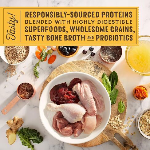 Stella & Chewy's SuperBlends مزيج الحبوب الصحية وصفة الدجاج والبط الخالية من القفص مع الأطعمة الفائقة، 21 رطل. in Kuwait