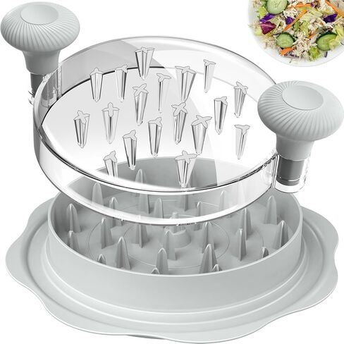 Ukeetap 10" Pro Chicken Shredder Tool Twist Large for Kitchen, BPA-Free Food-Safe Meat Grinder, Visible Chicken Breast Meat Shredder with Strong Anti-Slip Bottom & Ergonomic Handle, Black in Kuwait