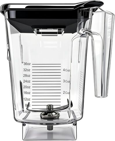 For Blendtec Wildside+ Jar- Four-Sided Replacement Blender Pitcher Cup - Compatible with Classic/Designer/Professional/Commercial Series Container-36 oz Blending Capacity in Kuwait