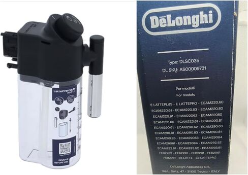 MILK CONTAINER REPLACEMENT AS00005733 – COMPATIBLE WITH DELONGHI MAGNIFICA EVO MILK JUG DELONGHI AS00009731 MAGNIFICA in Kuwait