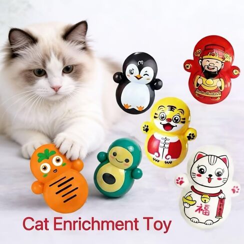 15pcs Interactive Cat Toys Set, Self-Play Educational Toys for Indoor Cats, Lightweight Plastic, Random Styles, No Battery Needed in Kuwait
