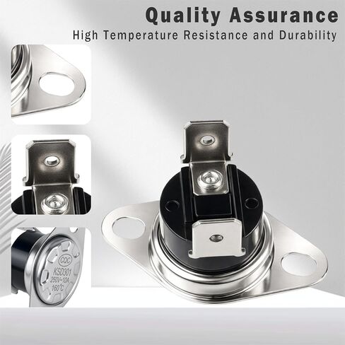 KSD201 160 Thermal Fuse Fit for Toshiba Microwave Parts, Microwave Thermostat Replace KSD201 160 ksd1 160/0 5304509469 5304464073 5304478919 in Kuwait