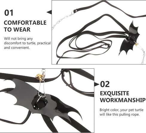 Cabilock Tortoise Harness Leash for Large Turtles with Adjustable Vest, Portable Turtle Walking Rope for Outdoor Use, Small Animals Control Hauling Rope with Random Metal Chain Accessory in Kuwait