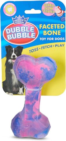 Double Bubble Ombre Geo Bone – Durable Dog Chew Toy for Aggressive Chewers – Textured TPR with Vanilla Scent in Kuwait