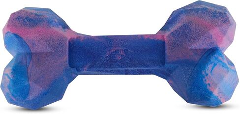 Double Bubble Ombre Geo Bone – Durable Dog Chew Toy for Aggressive Chewers – Textured TPR with Vanilla Scent in Kuwait