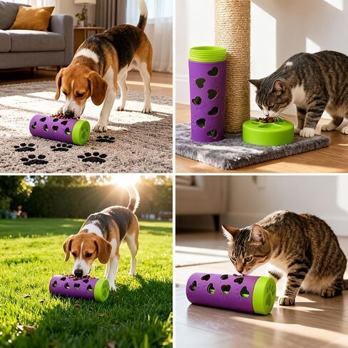 Detachable Slow Feeding Pet Toy | Durable Chewable Treat Roller for Energy Burning & Boredom Relief, Suitable for Small to Medium Dogs & Cats, Indoor & Outdoor Use in Kuwait