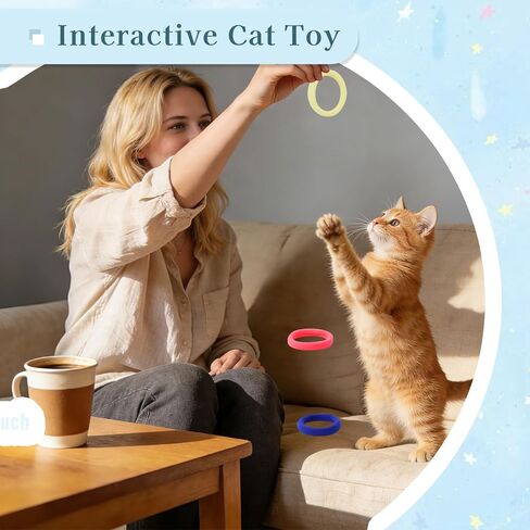 Andiker 12 PCS Cat Toy Set, Soft Cat Chew Toy with Good Elasticity Interactive Cat Toys to Kill Time and Keep Fit (12) in Kuwait