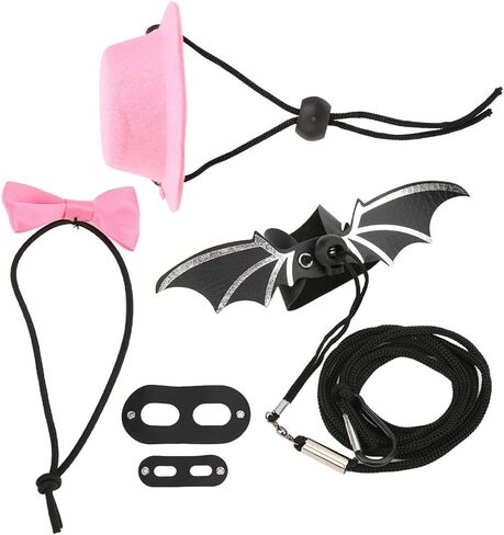 Semme Wing Lizard Harness and Leash Set for Small Pets Cute Nylon Rope with Hat Accessory (S) in Kuwait