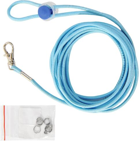 Pet Bird Leash for Small 9.84Feet Long Parrots Leash Elastic Pet Training Rope with 6# Ankle Rings Flying Rope in Kuwait