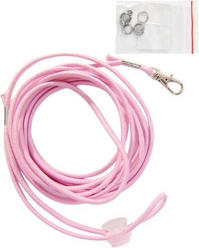 Pet Bird Leash for Small 9.84Feet Long Parrots Leash Elastic Pet Training Rope with 6# Ankle Rings Flying Rope in Kuwait