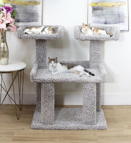 Cat Tree for Large Cats & Maine Coons – Deluxe Carpeted Cat Tower in Kuwait