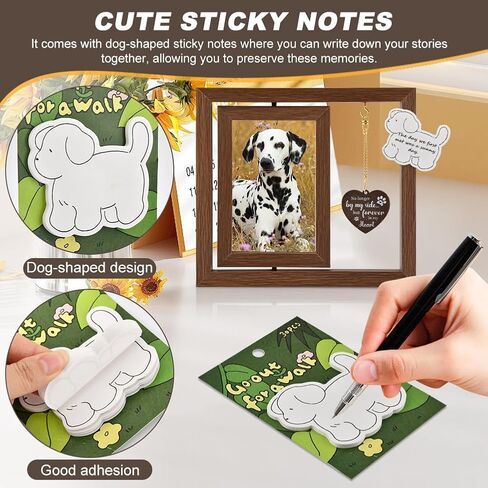 Dog Memorial Picture Frame, Loss of Dog Sympathy Gift, Rotating Wooden Picture Frame for 4x6 Photo, Pet Memorial Gifts For Dogs Pet Remembrance Gift(SIZE:1 Pc) in Kuwait