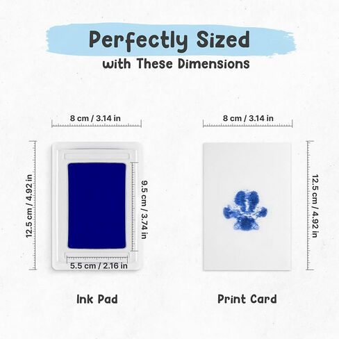Inkless Paw Print Kit for Dogs | Pet Paw Print Impression Kit | Dog Ink Paw Print Kit | Pet Paw Print Kit | an Easy to Use Paw Print Stamp Pad for Dogs | Contains an Ink Pad for Dog Paw Prints in Kuwait