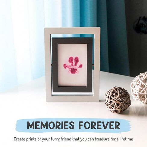 Inkless Paw Print Kit for Dogs | Pet Paw Print Impression Kit | Dog Ink Paw Print Kit | Pet Paw Print Kit | an Easy to Use Paw Print Stamp Pad for Dogs | Contains an Ink Pad for Dog Paw Prints in Kuwait