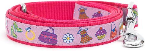 THE WORTHY DOG Stylish Nylon Dog Leash, Swivel Snap Hook, 5 Ft, Tiki Time Pattern, Blue, Large in Saudi Arabia
