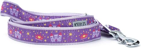 THE WORTHY DOG Stylish Nylon Dog Leash, Swivel Snap Hook, 5 Ft, Tiki Time Pattern, Blue, Large in Saudi Arabia