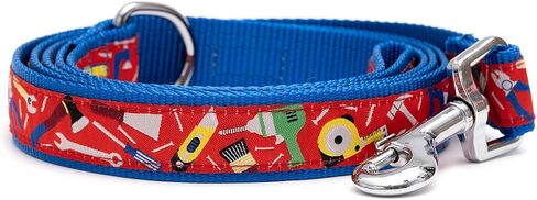 THE WORTHY DOG Stylish Nylon Dog Leash, Swivel Snap Hook, 5 Ft, Tiki Time Pattern, Blue, Large in Saudi Arabia