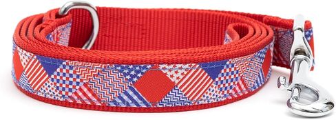 THE WORTHY DOG Stylish Nylon Dog Leash, Swivel Snap Hook, 5 Ft, Tiki Time Pattern, Blue, Large in Saudi Arabia