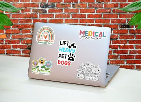 Lift Heavy Pet Dogs Funny Gym Workout Gift Sticker, Meme Icon Stickers, Stickers for Laptop, Guitar, Motorcycle, Bike, Skateboard, Luggage, Phone, Hydro Flask in Kuwait