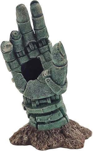 Aquarium Decoration Theme Decoration - Aquarium Hidden Cave Fish Tank Decoration, Reptile Cave Hidden Climbing Play Decoration Accessories, Suitable for Fighting Fish, Shrimp, Lizards, Amphibians in Kuwait