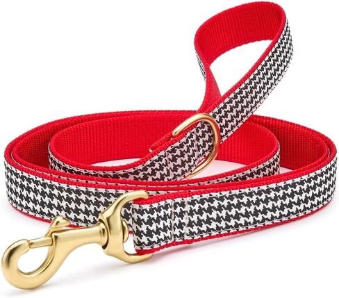 مقود Up Country، مقود كلاسيكي بنمط Houndstooth مع حلقة على شكل حرف D، بطول 5 أقدام (5 أقدام و5/8 بوصة) in Kuwait