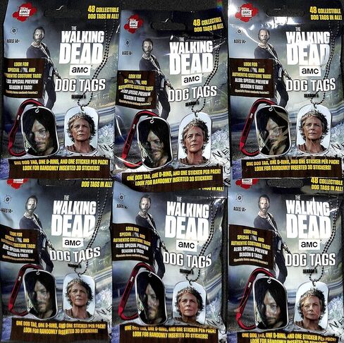 2016 THE WALKING DEAD SEASON 5 DOG TAG 6 عبوات in Kuwait