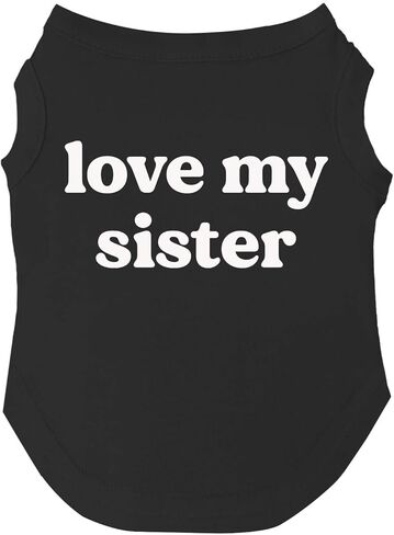 مقاسات تي شيرت Love My Sister Dog للكلاب والألعاب والسلالات الكبيرة (أخضر، كبير 1222) in Kuwait