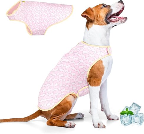 Evaporative Cooling Vest for Dogs Summer Heat Relief Coat - Soft Adjustable Cooler Dog Vest with UV Sun Protection, Dog Summer Essentials Keeps Dogs Cool for Walks, Hunting & Outdoor - Blue, L in Kuwait