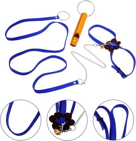 TOYANDONA Tortoise Walking Leash and Harness Blue Small Size with Whistle Pet Turtle Pulling Rope Outdoor Traction Rope for Reptile Control Random Color in Kuwait